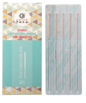 4444 Acupuncture needles copper handle 100pcs box AN0036